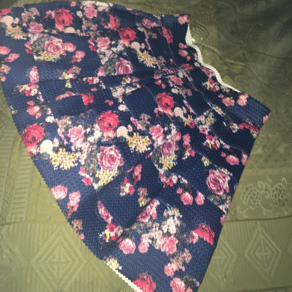 Floral skater skirt
